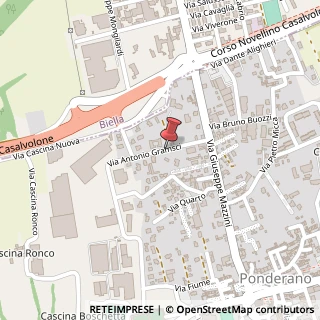 Mappa Via Antonio Gramsci, 33, 13875 Ponderano, Biella (Piemonte)