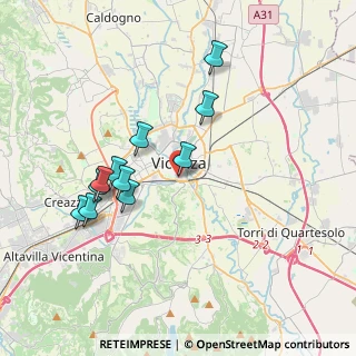 Mappa Contra' S. Silvestro, 36100 Vicenza VI, Italia (3.53455)