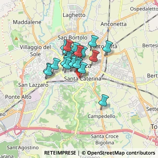 Mappa Contra' S. Silvestro, 36100 Vicenza VI, Italia (1.179)