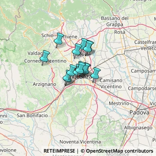 Mappa Via Gabriele D'Annunzio, 36100 Vicenza VI, Italia (6.806)