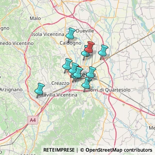 Mappa Via Gabriele D'Annunzio, 36100 Vicenza VI, Italia (4.23091)