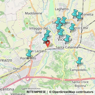 Mappa Via Gabriele D'Annunzio, 36100 Vicenza VI, Italia (1.96077)