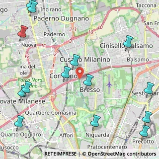 Mappa Via Luigi Cadorna, 20032 Cormano MI, Italia (3.15786)