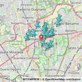 Mappa Via L. Cadorna, 20032 Cormano MI, Italia (1.18375)