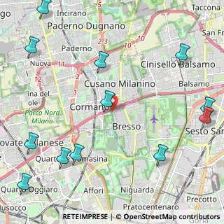 Mappa Via L. Cadorna, 20032 Cormano MI, Italia (3.07083)