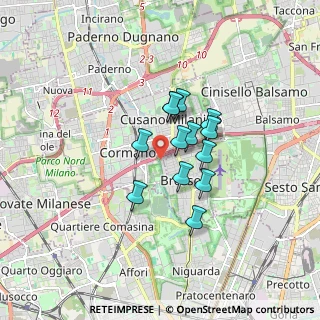Mappa Via Luigi Cadorna, 20032 Cormano MI, Italia (1.14692)