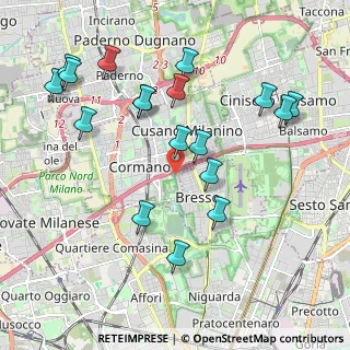 Mappa Via L. Cadorna, 20032 Cormano MI, Italia (2.15)