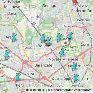 Mappa Via IV Novembre, 20031 Bollate MI, Italia (2.62273)