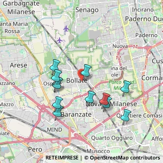 Mappa Via IV Novembre, 20031 Bollate MI, Italia (1.79333)