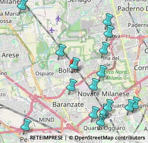 Mappa Via IV Novembre, 20031 Bollate MI, Italia (2.48188)