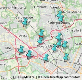 Mappa Via IV Novembre, 20031 Bollate MI, Italia (3.91667)