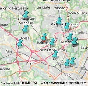 Mappa Via IV Novembre, 20031 Bollate MI, Italia (4.18643)