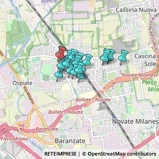 Mappa Via IV Novembre, 20031 Bollate MI, Italia (0.487)