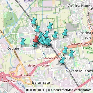 Mappa Via IV Novembre, 20031 Bollate MI, Italia (0.6005)