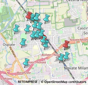 Mappa Via IV Novembre, 20031 Bollate MI, Italia (0.84)