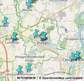 Mappa Via Pilastrello, 20065 Inzago MI, Italia (2.74941)