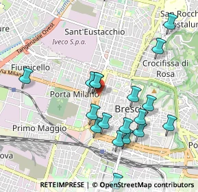 Mappa Via Calatafimi, 25122 Brescia BS, Italia (1.03368)