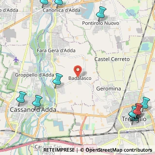 Mappa Via Veneziana Badalasco, 24045 Fara Gera d'Adda BG, Italia (3.58583)