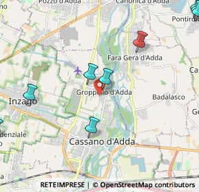 Mappa Via Papa Giovanni XXIII, 20062 Cassano d'Adda MI, Italia (3.19)