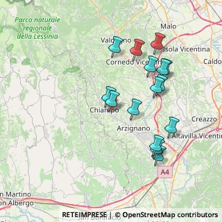 Mappa Via Costieri, 36072 Chiampo VI, Italia (7.48867)