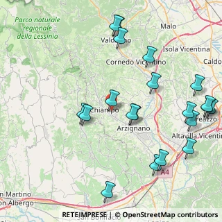 Mappa Via Costieri, 36072 Chiampo VI, Italia (9.9025)