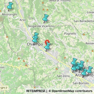 Mappa Via Costieri, 36072 Chiampo VI, Italia (2.99167)