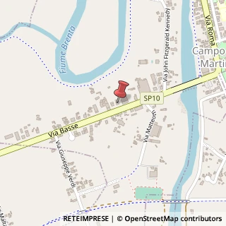Mappa Via Basse, 27, 35010 Campo San Martino, Padova (Veneto)