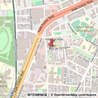 Mappa Via dei Partigiani, 107, 20092 Cinisello Balsamo, Milano (Lombardia)