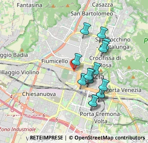 Mappa Via Martino Franchi, 25126 Brescia BS, Italia (1.51733)