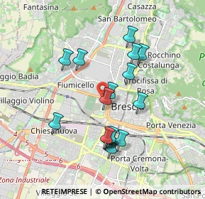 Mappa Via Martino Franchi, 25126 Brescia BS, Italia (1.64313)
