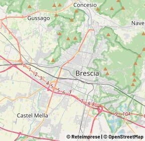 Mappa 25126 Brescia BS, Italia (5.0035)