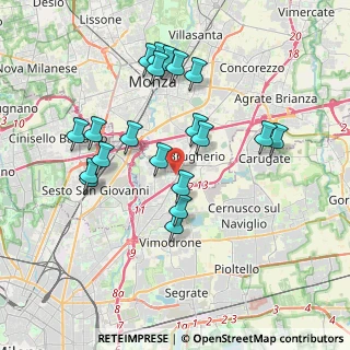 Mappa Via per Monza, 20093 Cologno Monzese MI, Italia (3.6425)