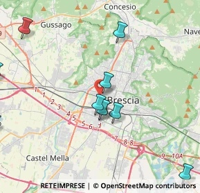 Mappa Via Emilio Morosini, 25126 Brescia BS, Italia (5.05727)