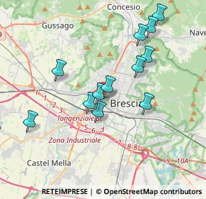 Mappa Via Emilio Morosini, 25126 Brescia BS, Italia (3.45667)