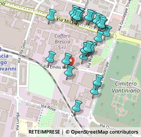 Mappa Via Emilio Morosini, 25126 Brescia BS, Italia (0.23077)