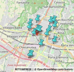 Mappa Via Emilio Morosini, 25126 Brescia BS, Italia (1.30563)