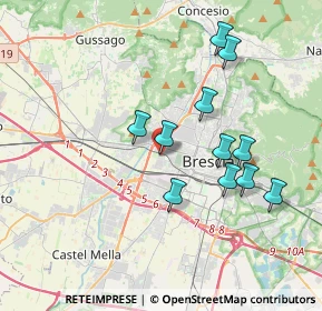 Mappa Via Fratelli Bonardi, 25126 Brescia BS, Italia (3.42545)