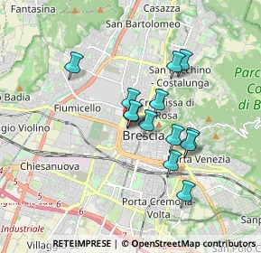Mappa Via Francesco Lana, 25100 Brescia BS, Italia (1.37308)