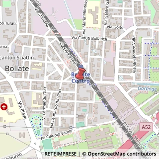 Mappa Via Cinque Giornate, 3, 20021 Bollate, Milano (Lombardia)