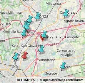 Mappa Via Giambattista Pergolesi, 20093 Cologno Monzese MI, Italia (4.08273)