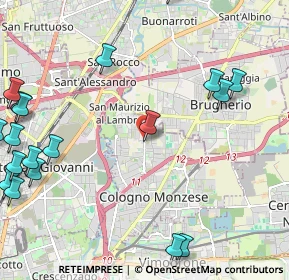 Mappa Via Giambattista Pergolesi, 20093 Cologno Monzese MI, Italia (3.142)
