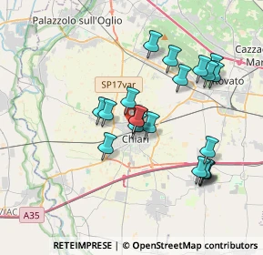 Mappa SP 17, 25032 Chiari BS, Italia (3.3325)
