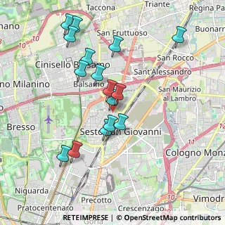 Mappa Via Monte Podgora, 20099 Sesto San Giovanni MI, Italia (1.83125)
