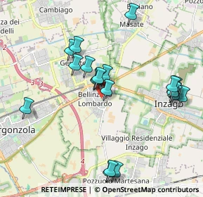 Mappa 20060 Bellinzago Lombardo MI, Italia (1.9905)