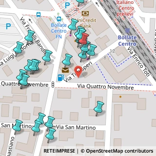 Mappa Via Tito Speri, 20021 Bollate MI, Italia (0.08519)