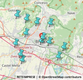 Mappa Via Ventura Fenarolo, 25122 Brescia BS, Italia (3.69308)
