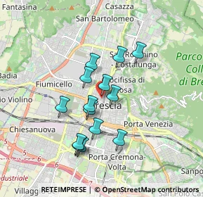 Mappa Via Ventura Fenarolo, 25122 Brescia BS, Italia (1.43857)