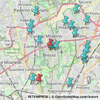 Mappa Via Pietro Gobetti, 20091 Bresso MI, Italia (2.42579)