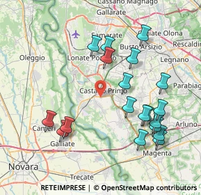 Mappa Via dell'Artigianato, 20022 Castano Primo MI, Italia (8.22842)
