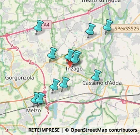 Mappa SP 11, 20065 Inzago MI (3.27417)
